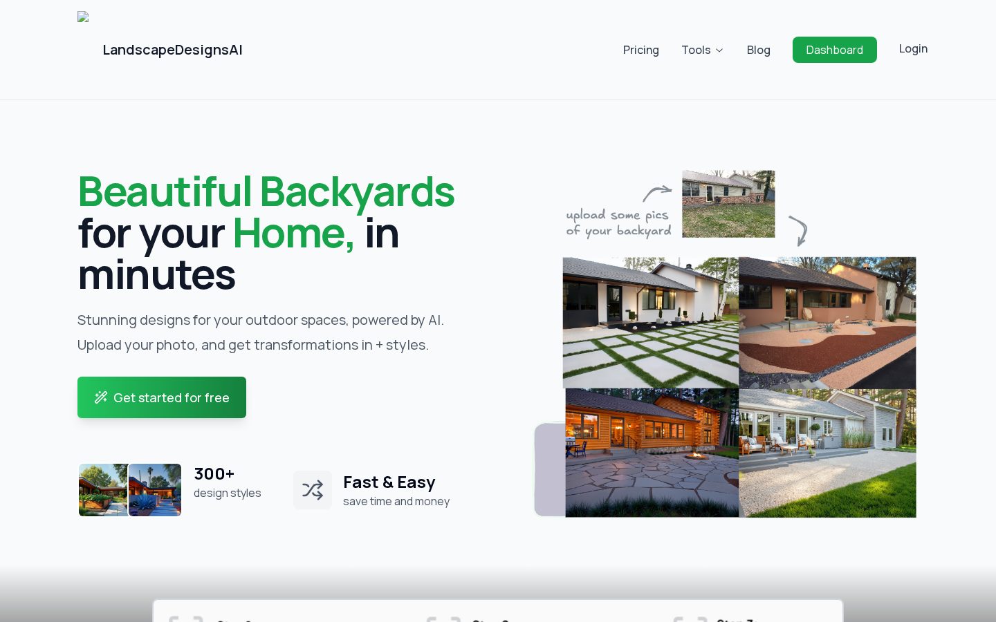 Landscape Designs AI Homepage
