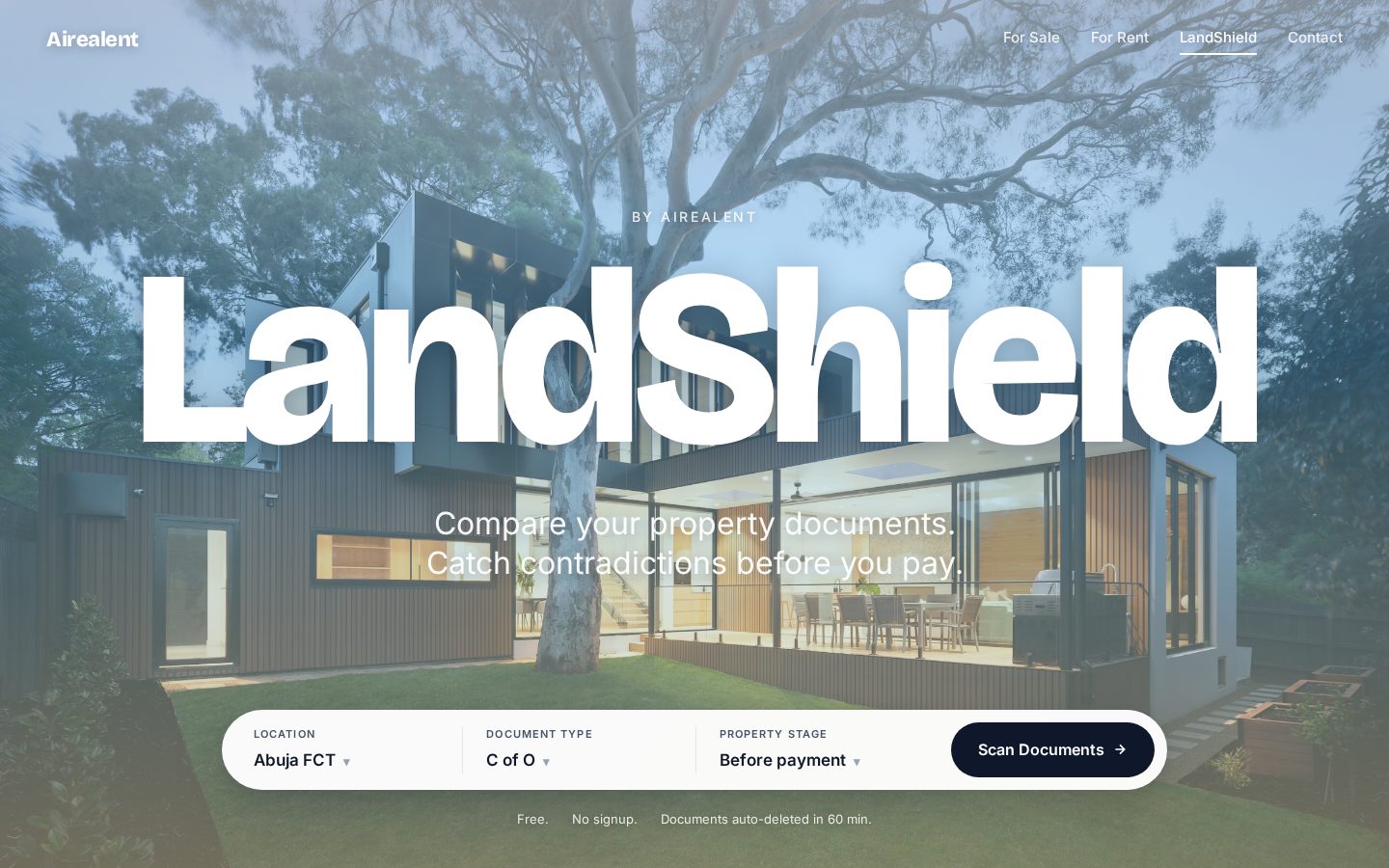 LandShield Homepage