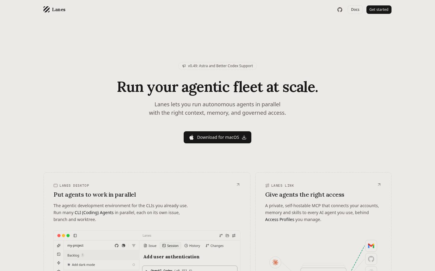 Lanes Homepage