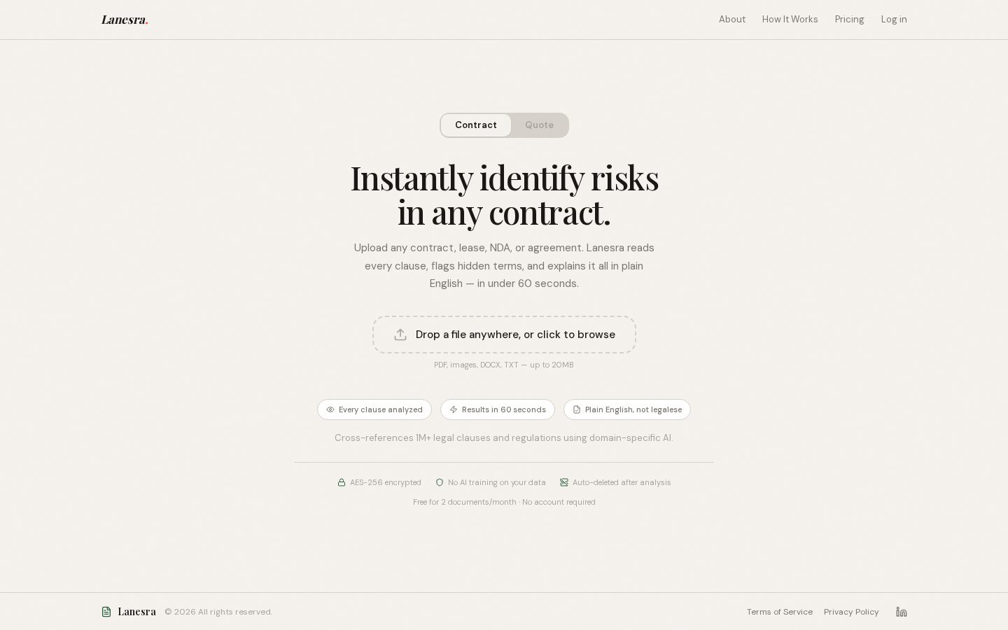 Lanesra Homepage