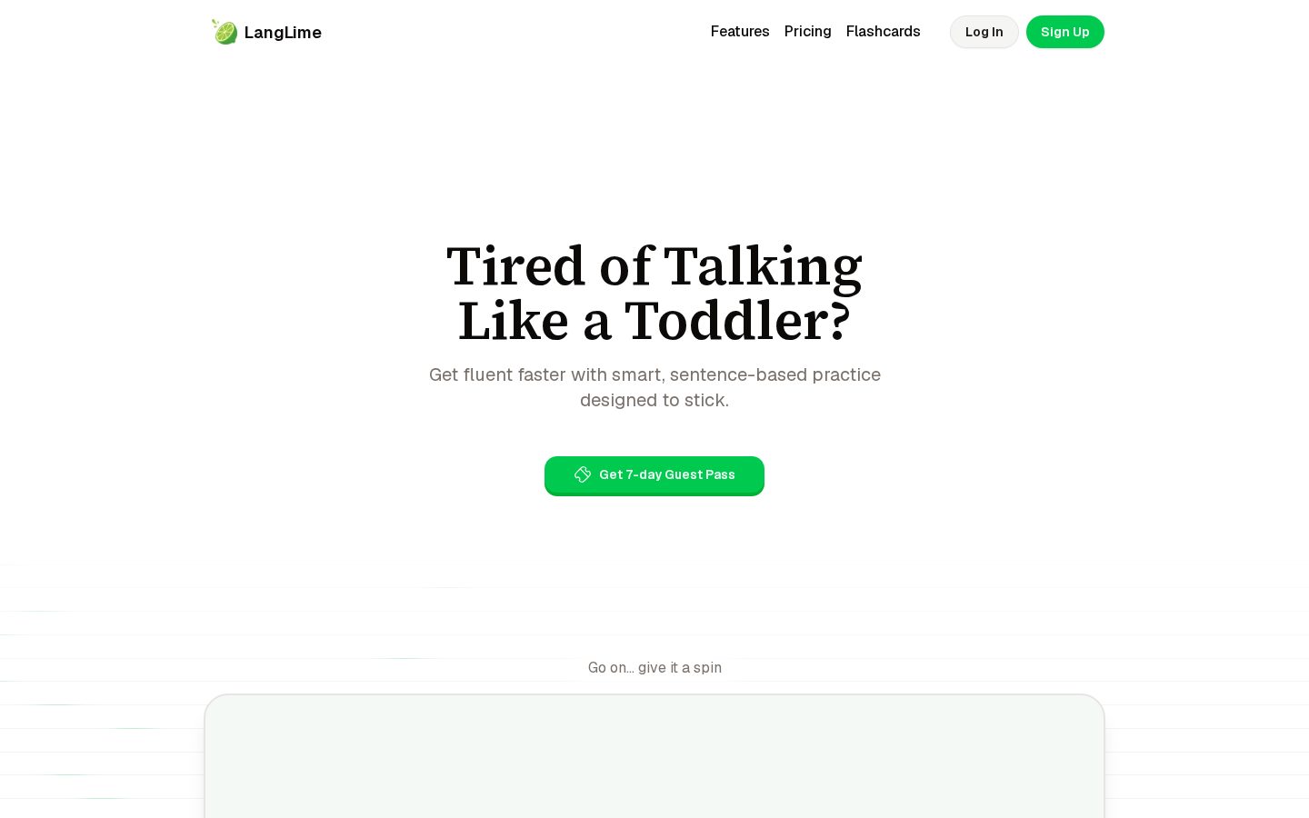 LangLime Homepage