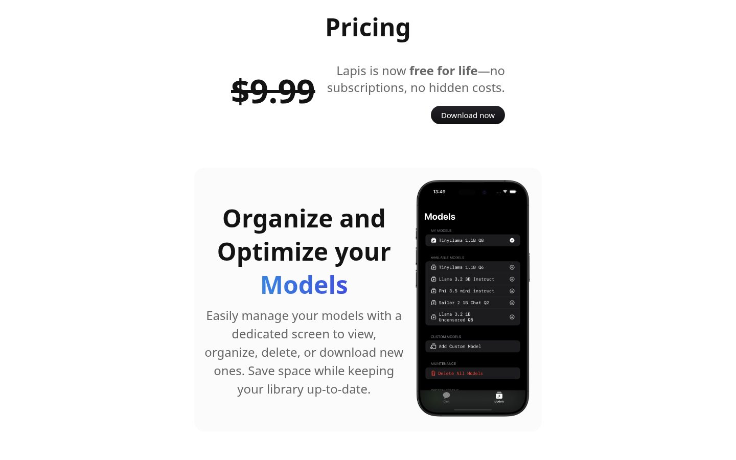 Lapis Pricing