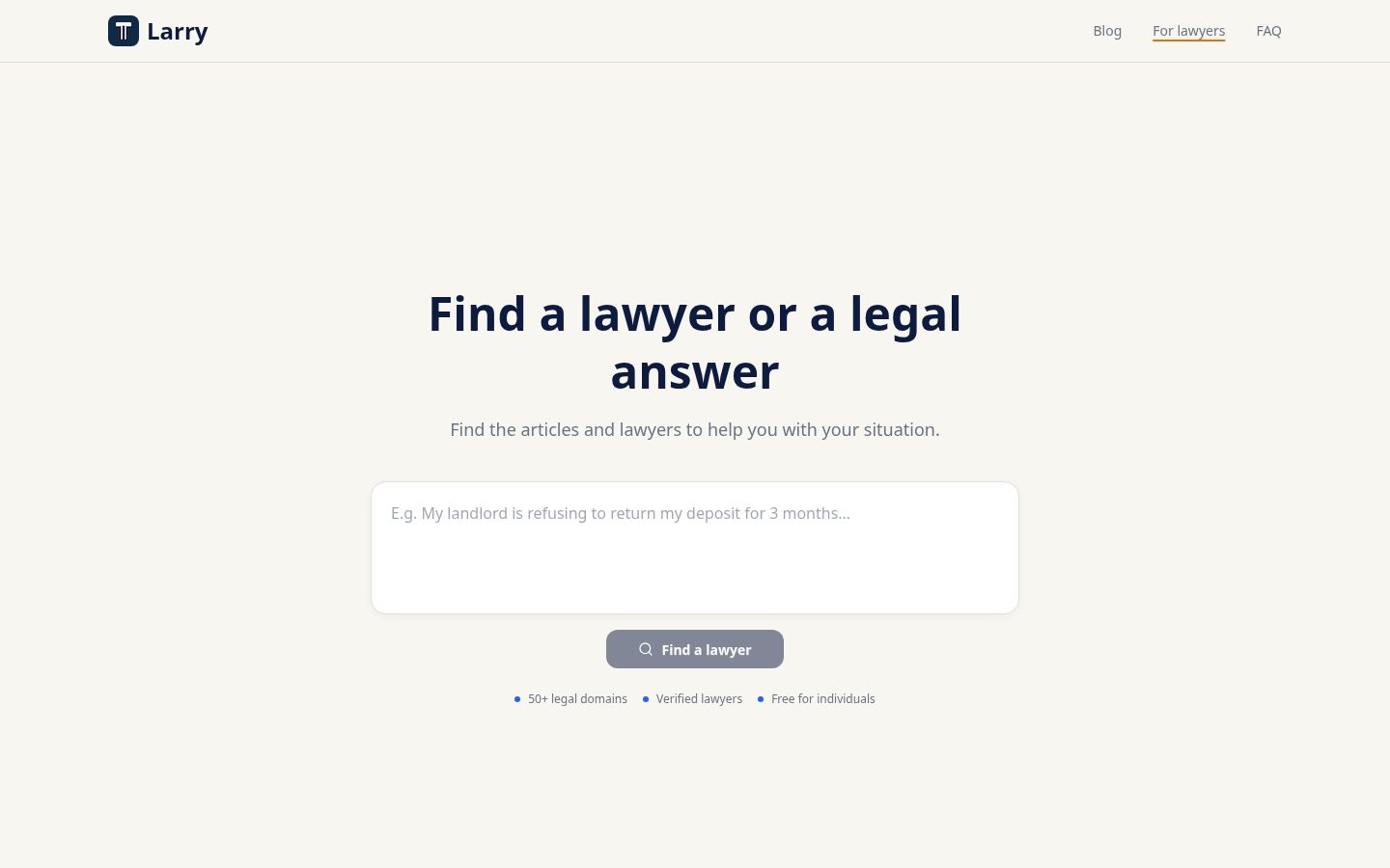 Larry Homepage