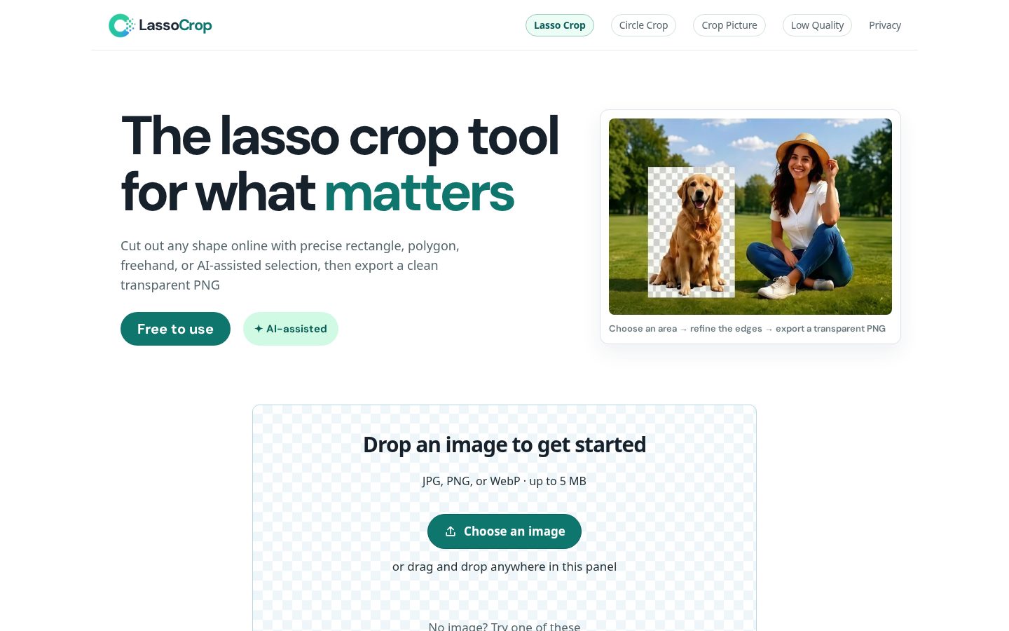 lassocrop Homepage