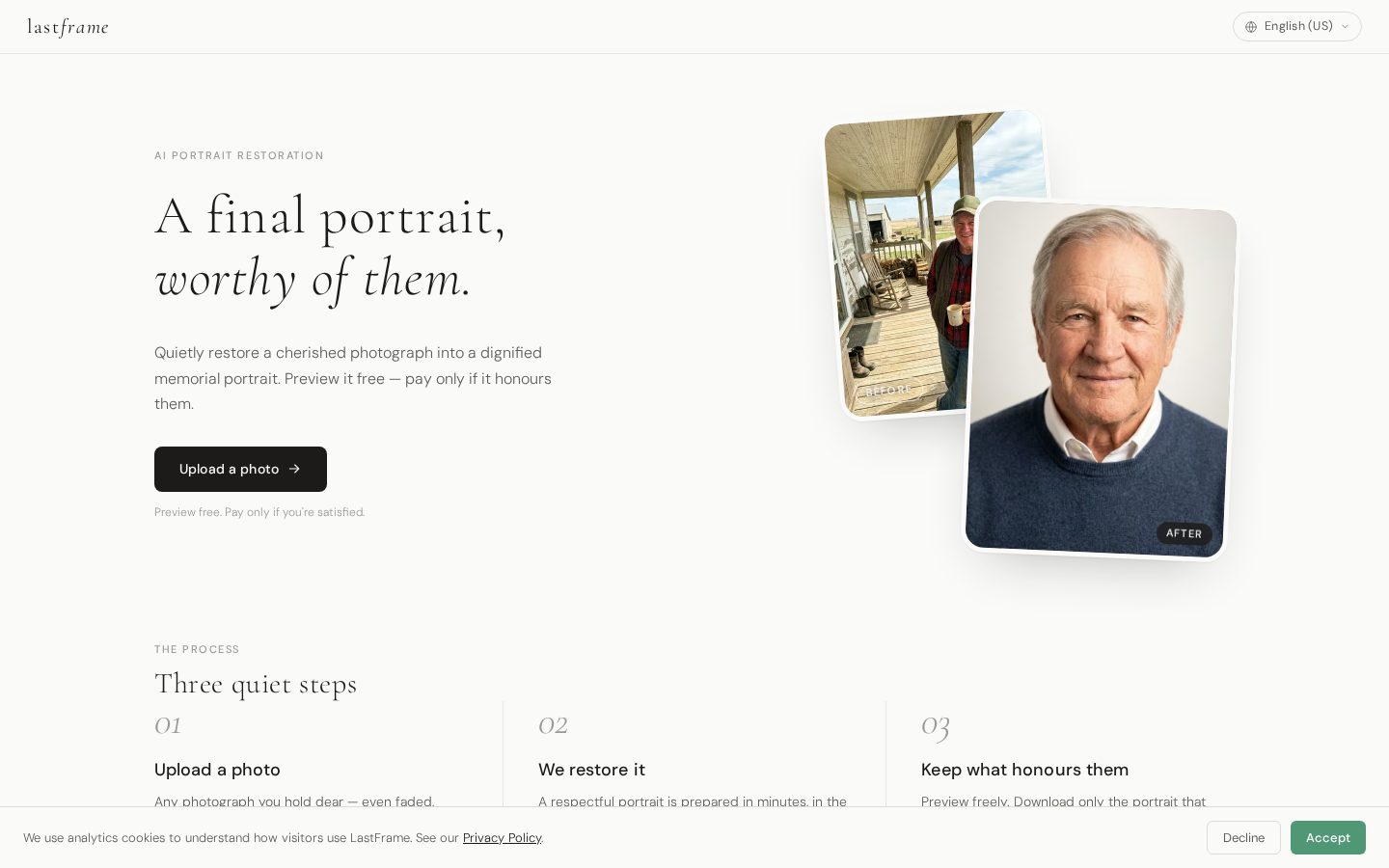 LastFrame Homepage