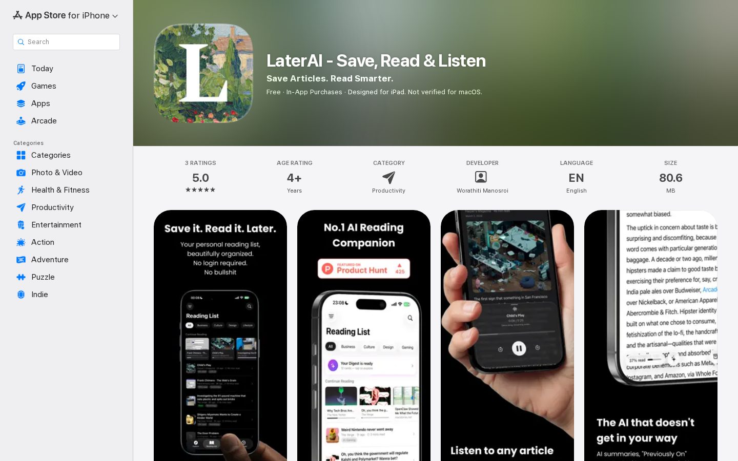 LaterAI Homepage