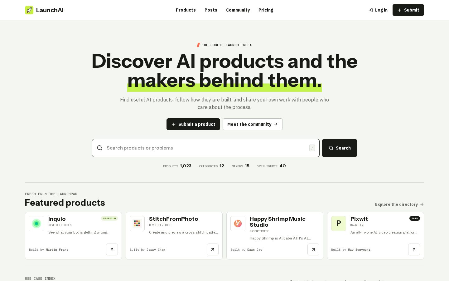 LaunchAI Homepage