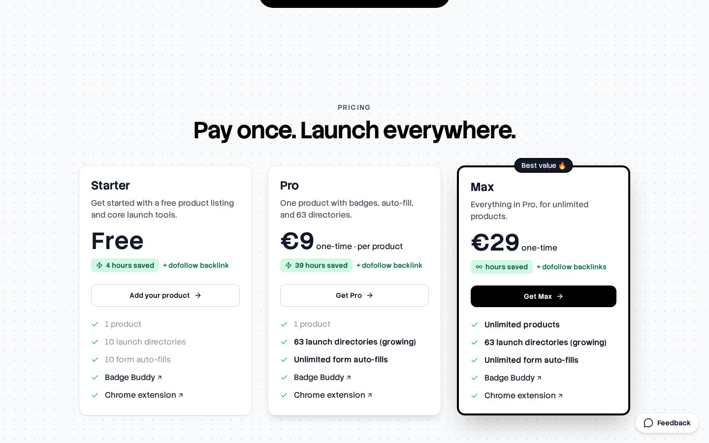 LaunchBert Pricing