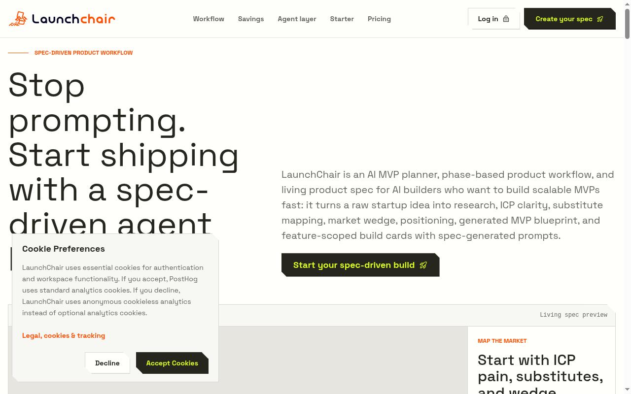 LaunchChair Homepage