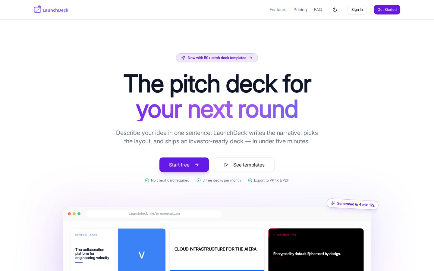 LaunchDeck Homepage