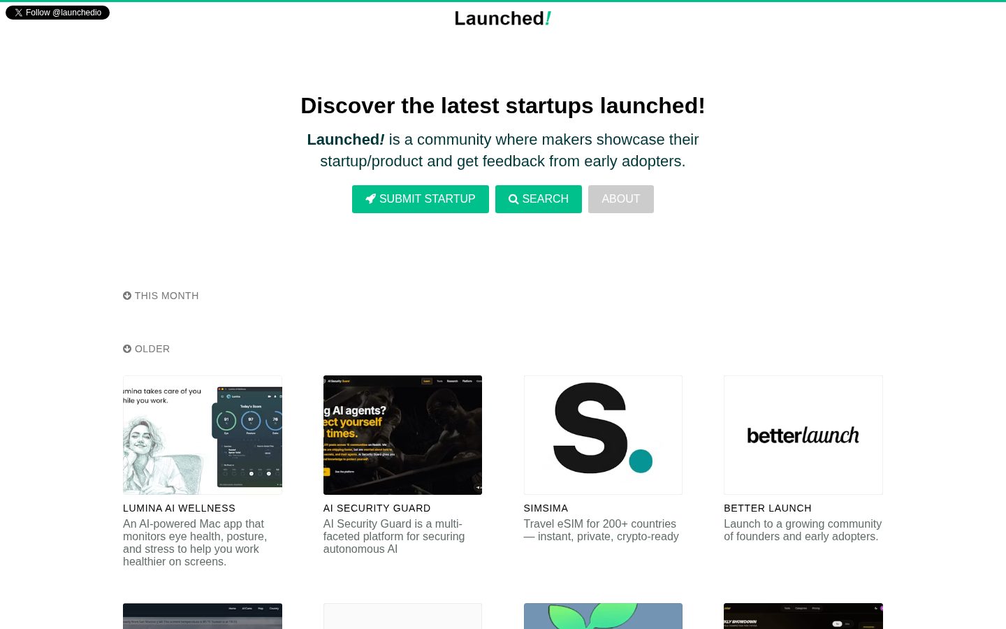 LaUNCHED Homepage
