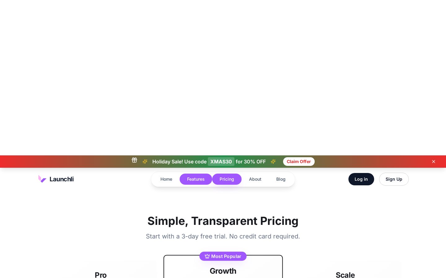 Launchli Pricing