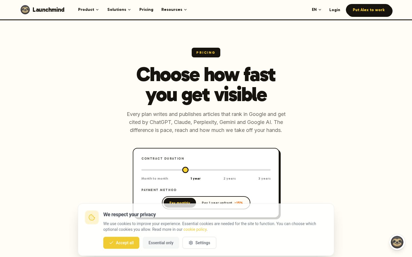 Launchmind Pricing