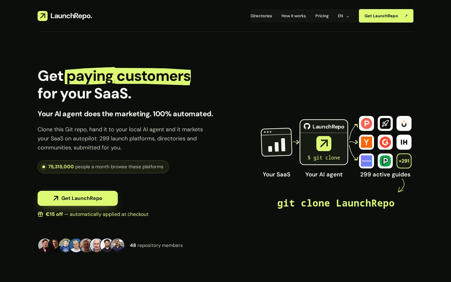 LaunchRepo Homepage