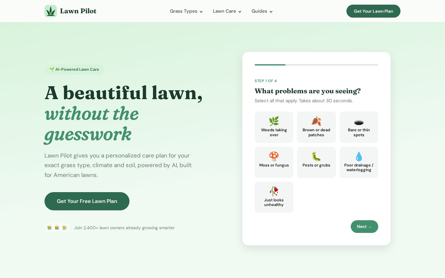 Lawn Pilot Homepage