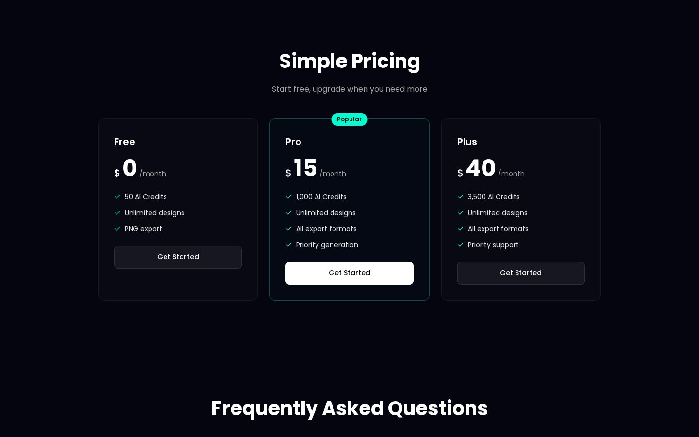 Layercy Pricing