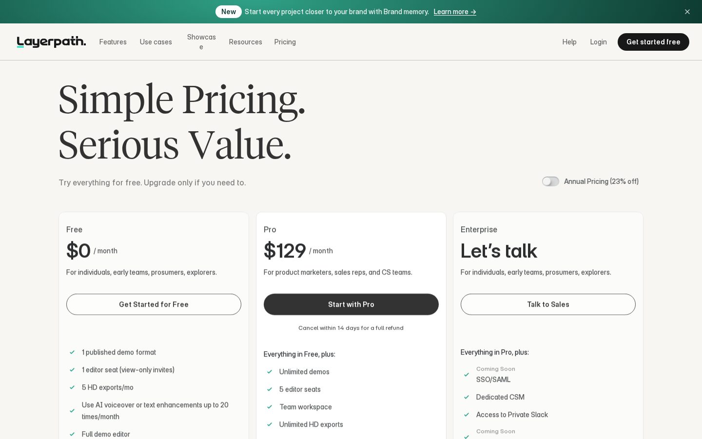 Layerpath Pricing