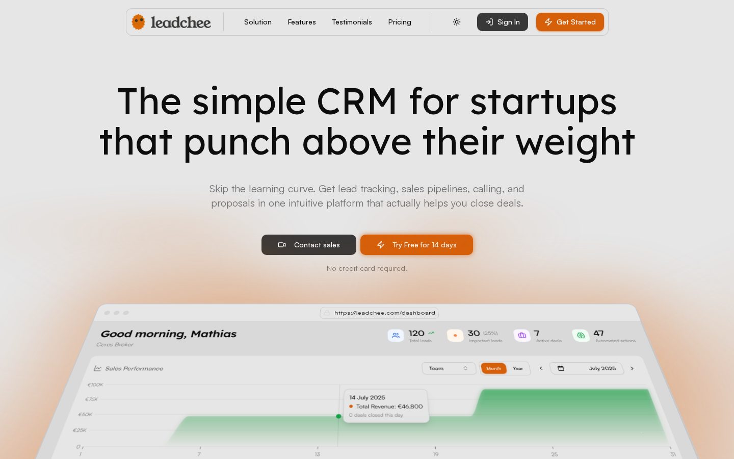 Leadchee Homepage
