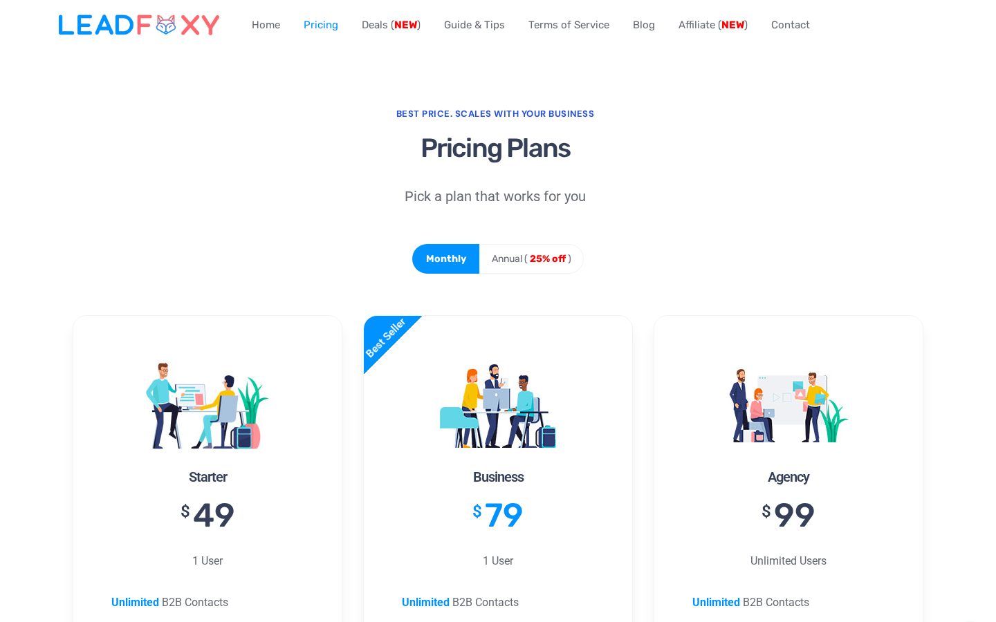 LeadFoxy Pricing