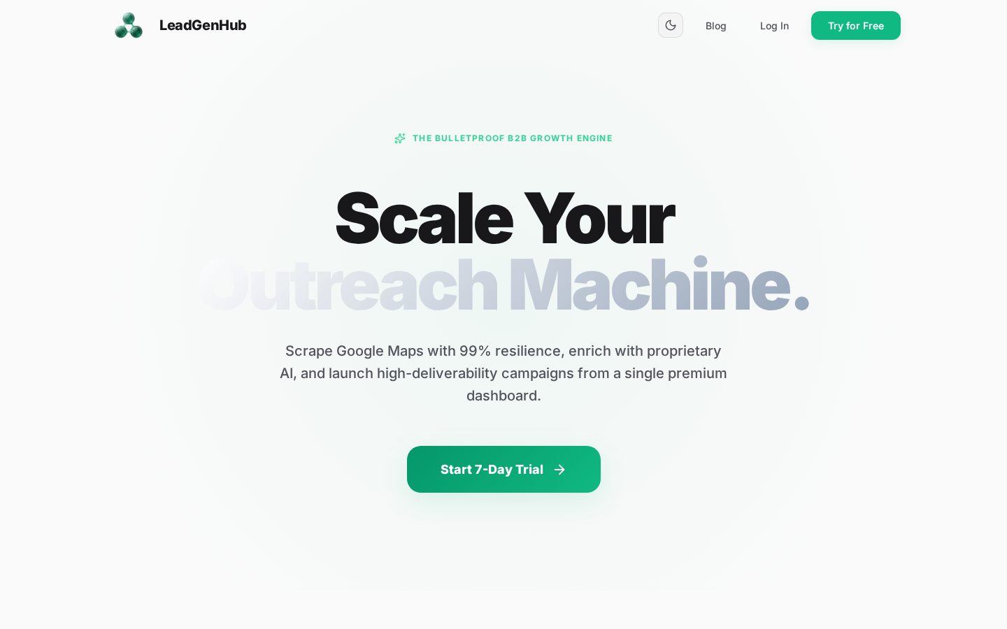LeadGenHub Homepage