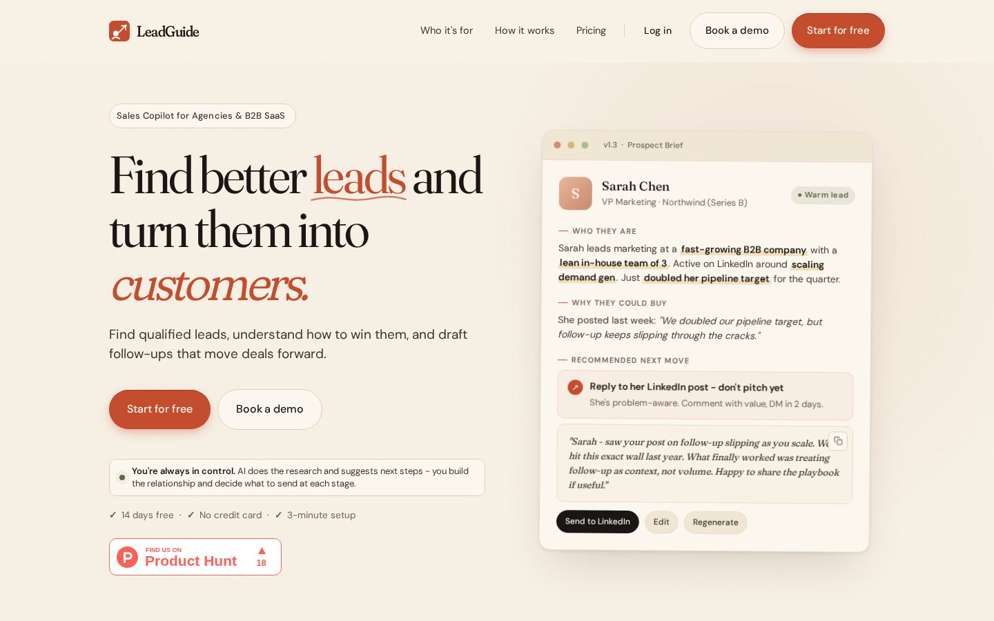 LeadGuide Homepage