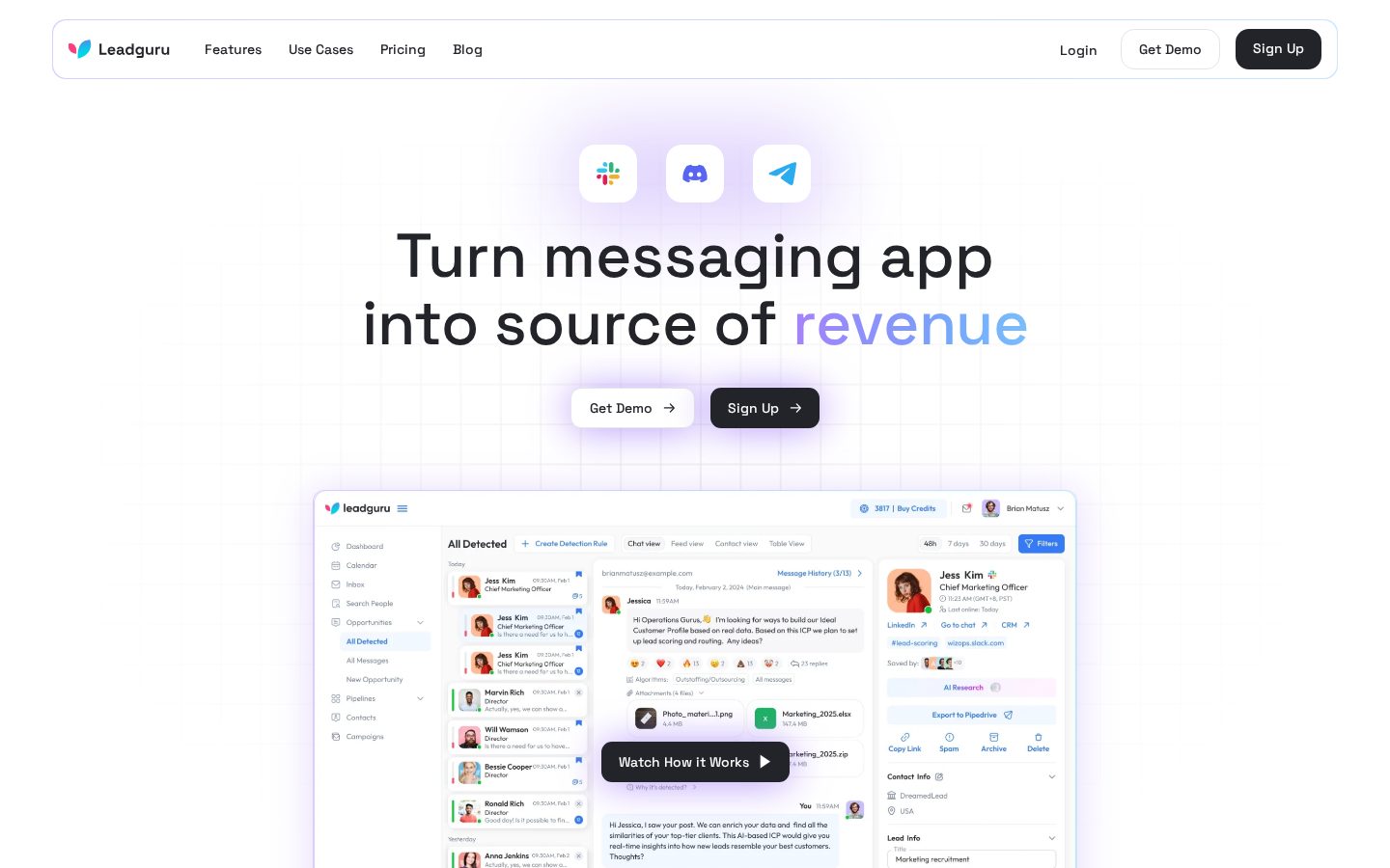 Leadguru Homepage