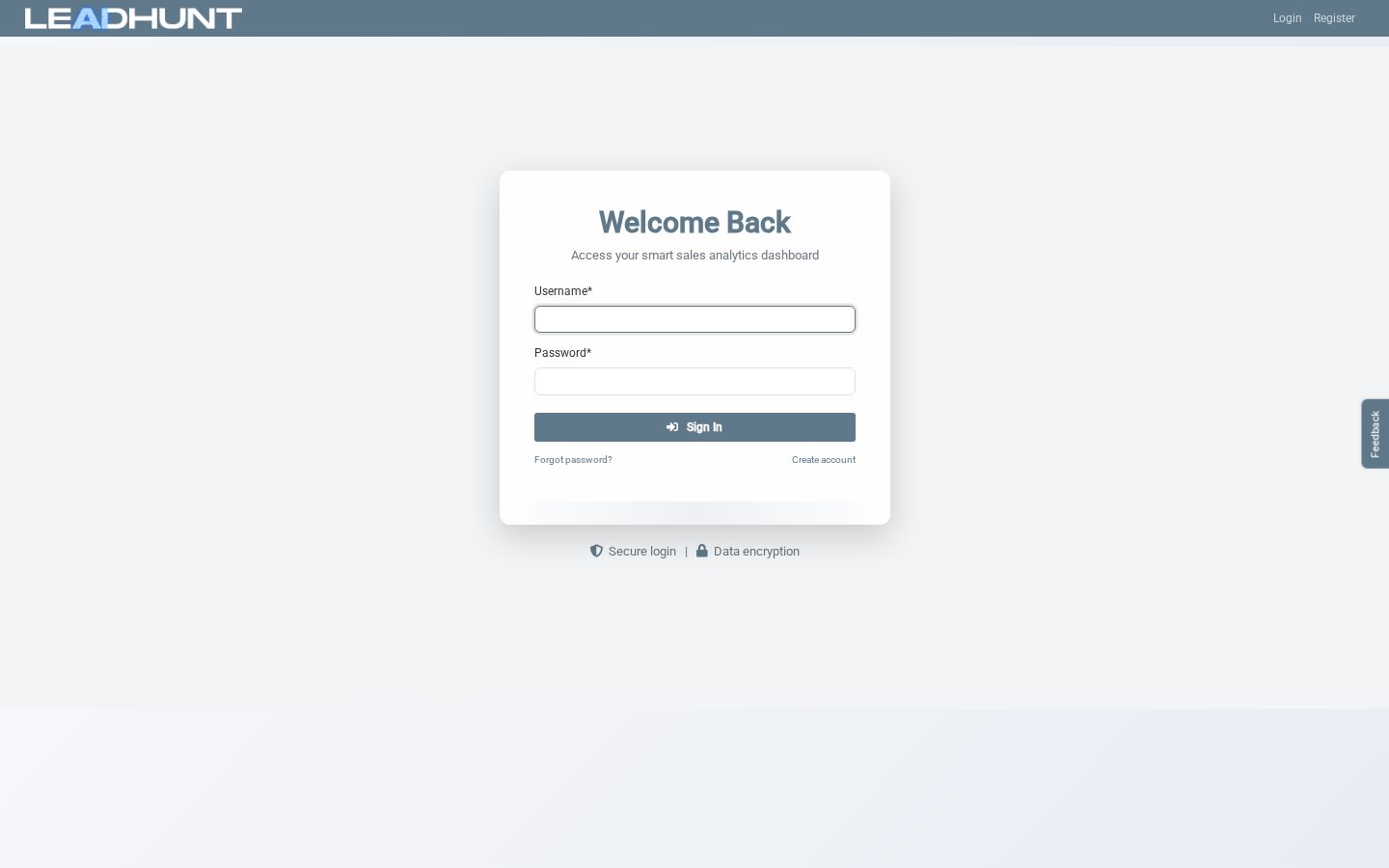 LeadHunt AI Homepage