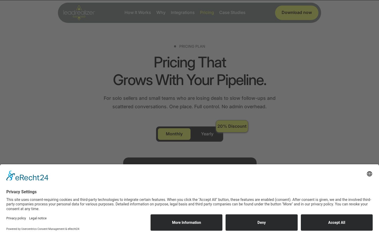 LeadRealizer Pricing