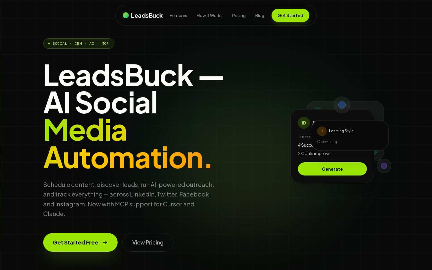 LeadsBuck Homepage