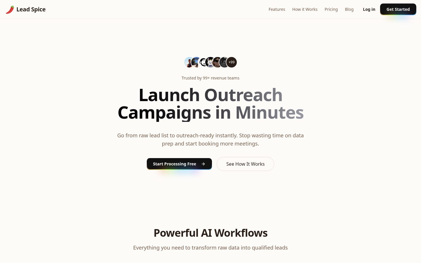 Leadspice Homepage