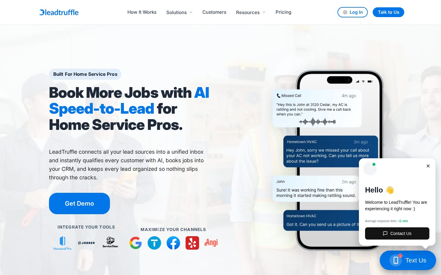 LeadTruffle Homepage