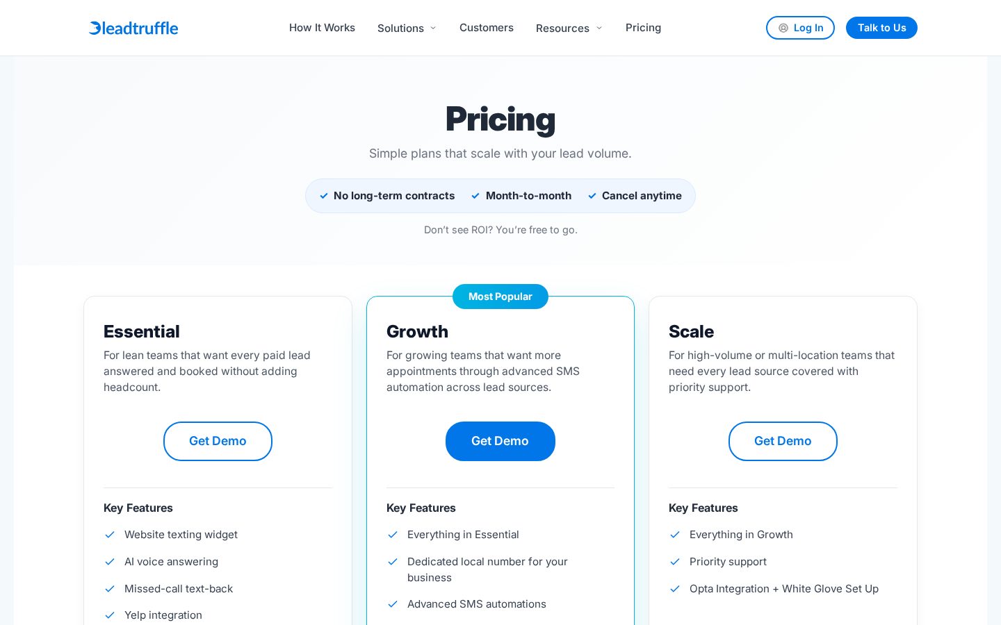 LeadTruffle Pricing