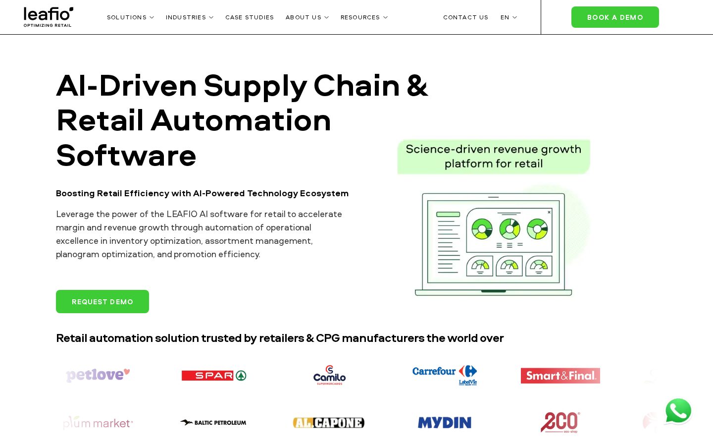 LEAFIO AI Homepage