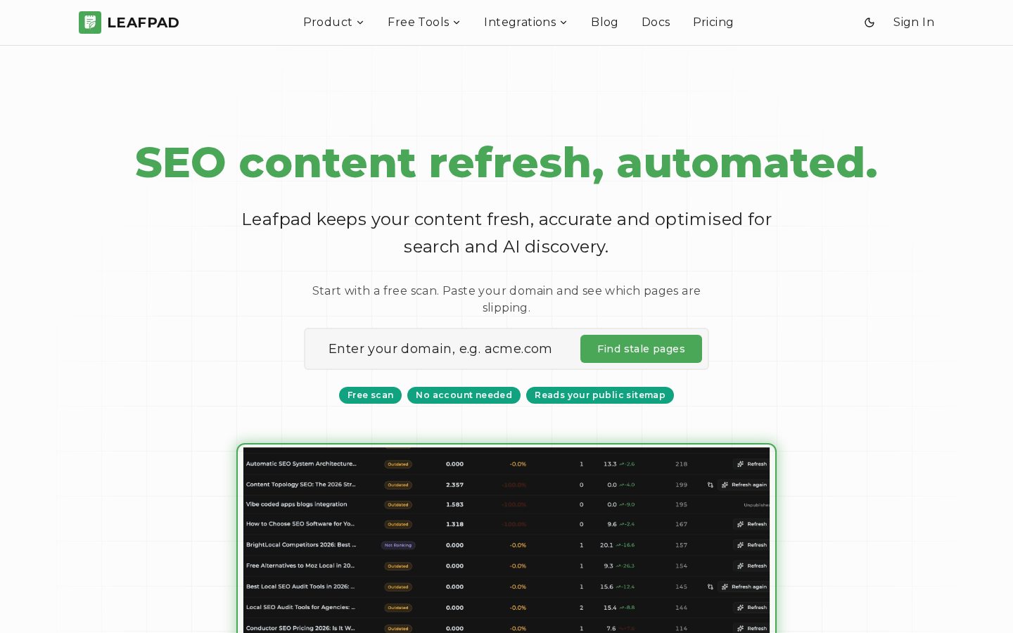 Leafpad Homepage