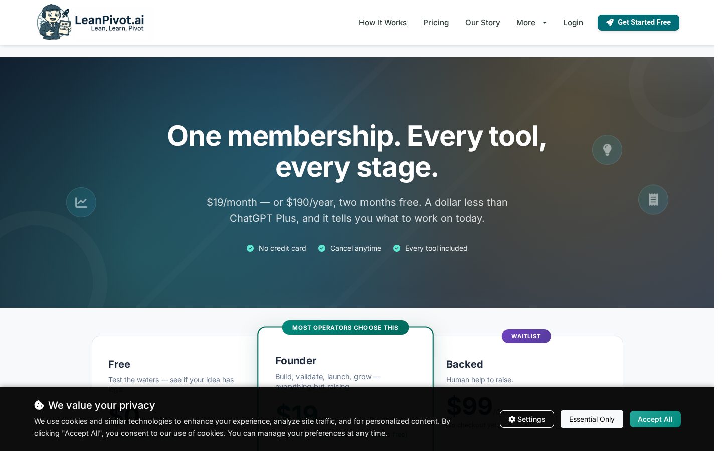 LeanPivot.ai Pricing