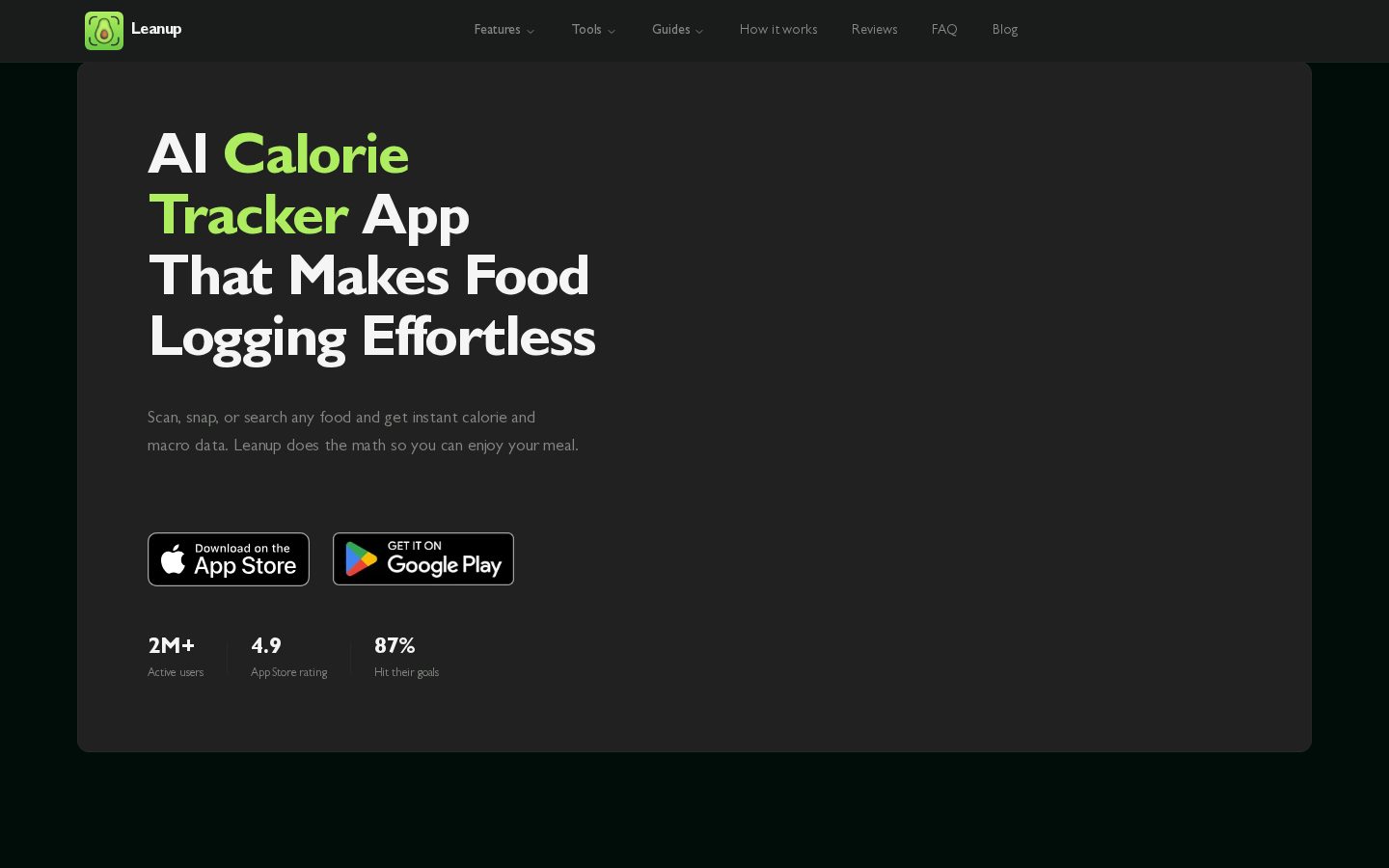 LeanUp Homepage