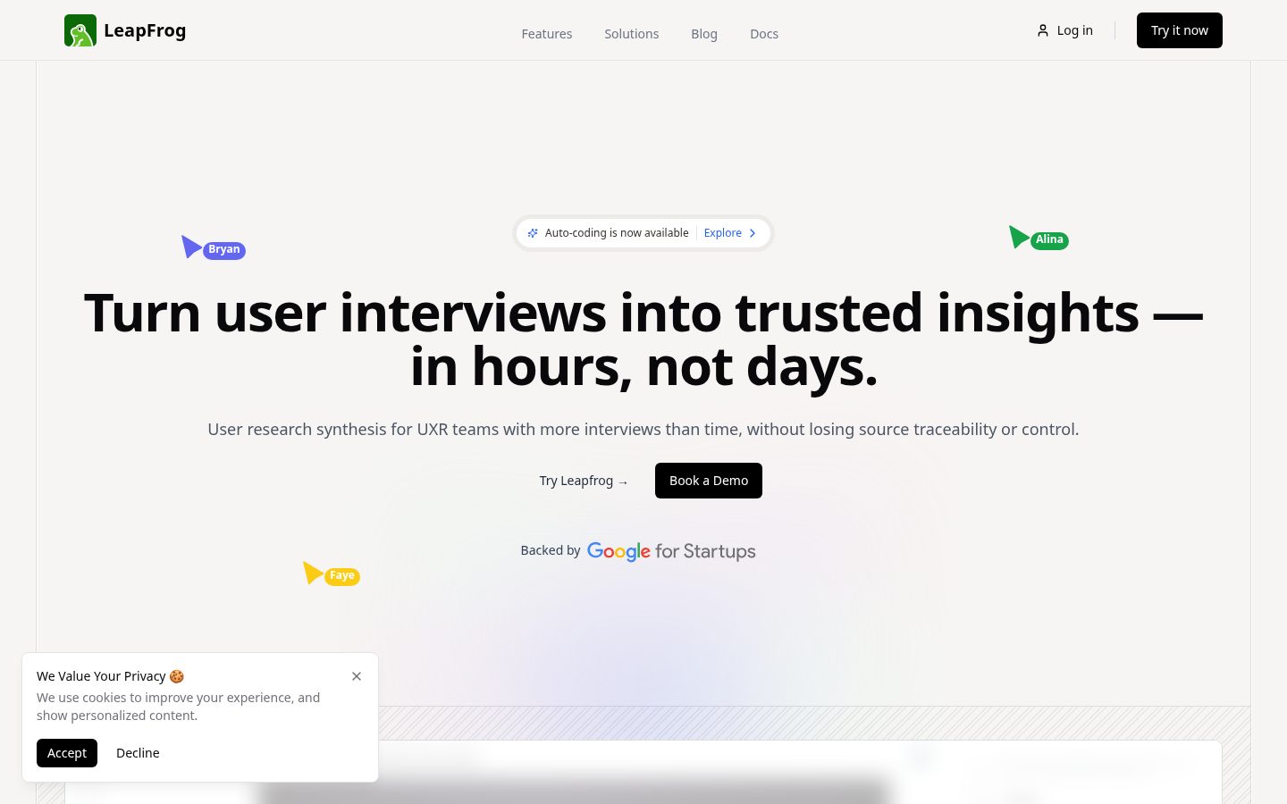 Leapfrog Homepage