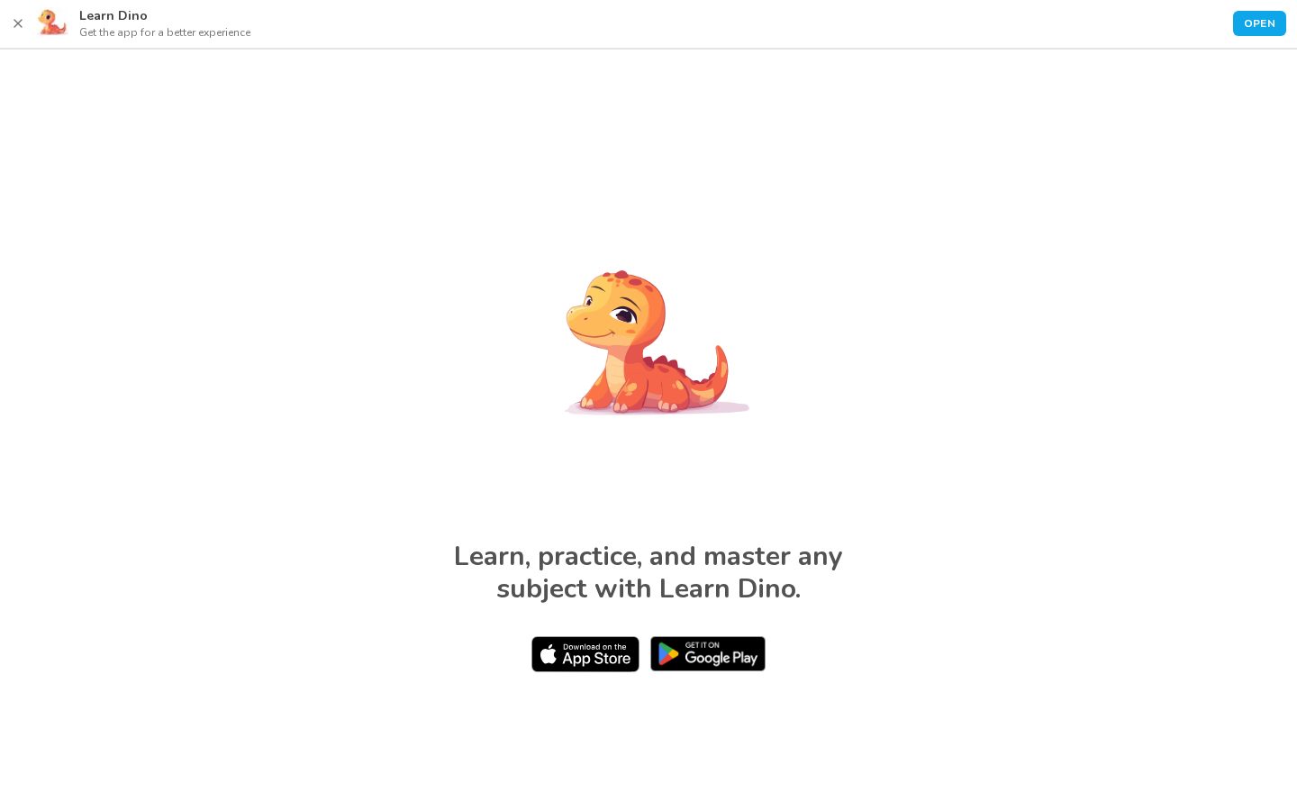 Learn Dino Homepage