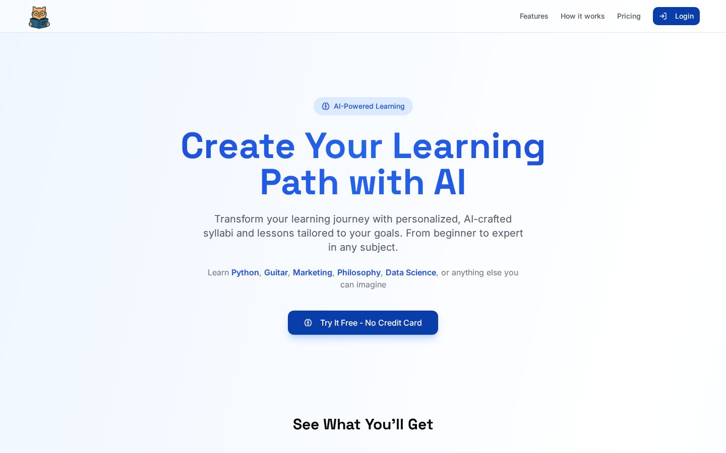 Learn With Meko Homepage