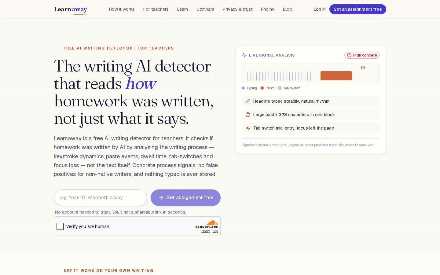 Learnaway Homepage