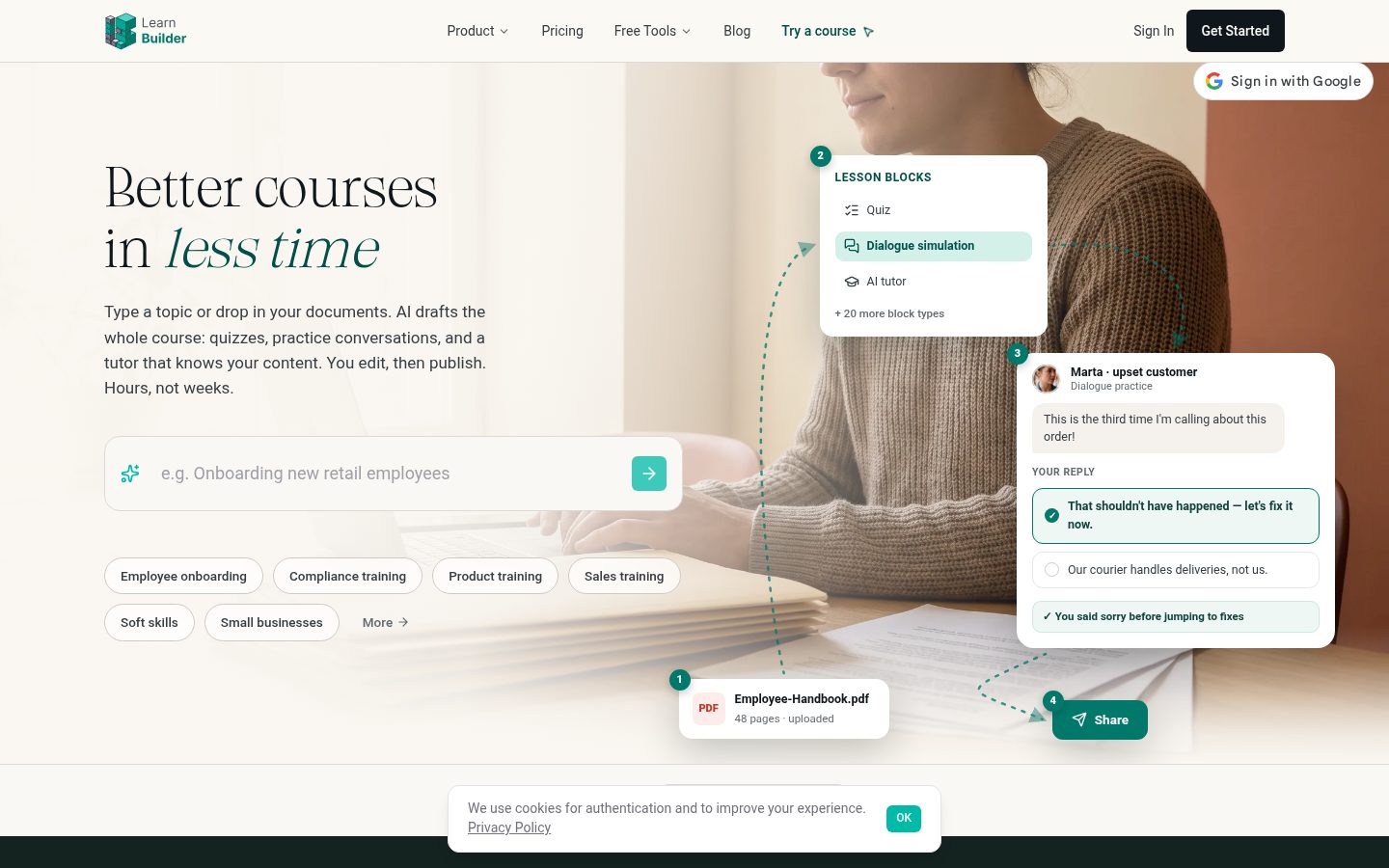 LearnBuilder Homepage