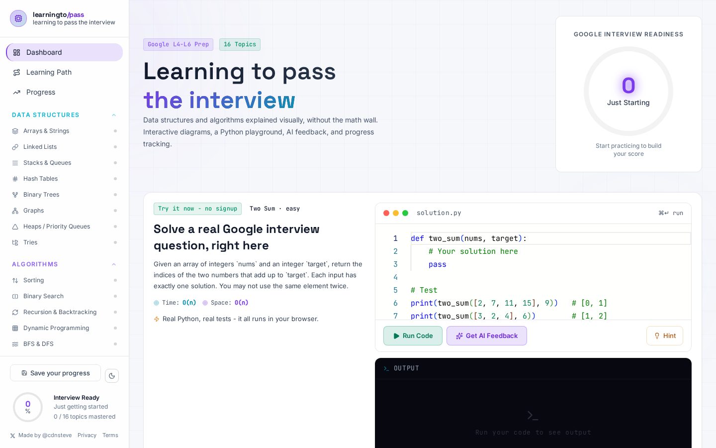 LearningTo.co Homepage
