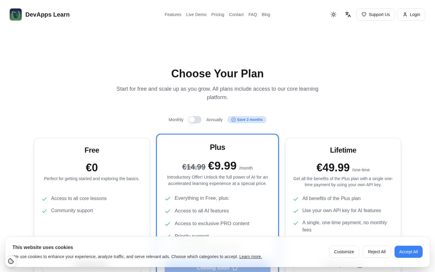 LearnPython.AI Pricing