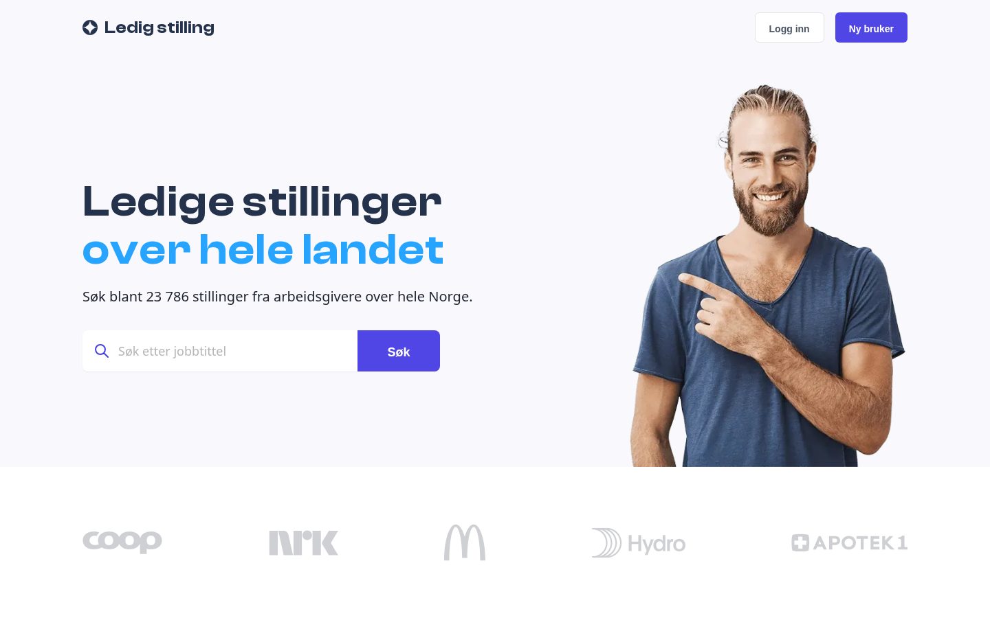 Ledig stilling Homepage