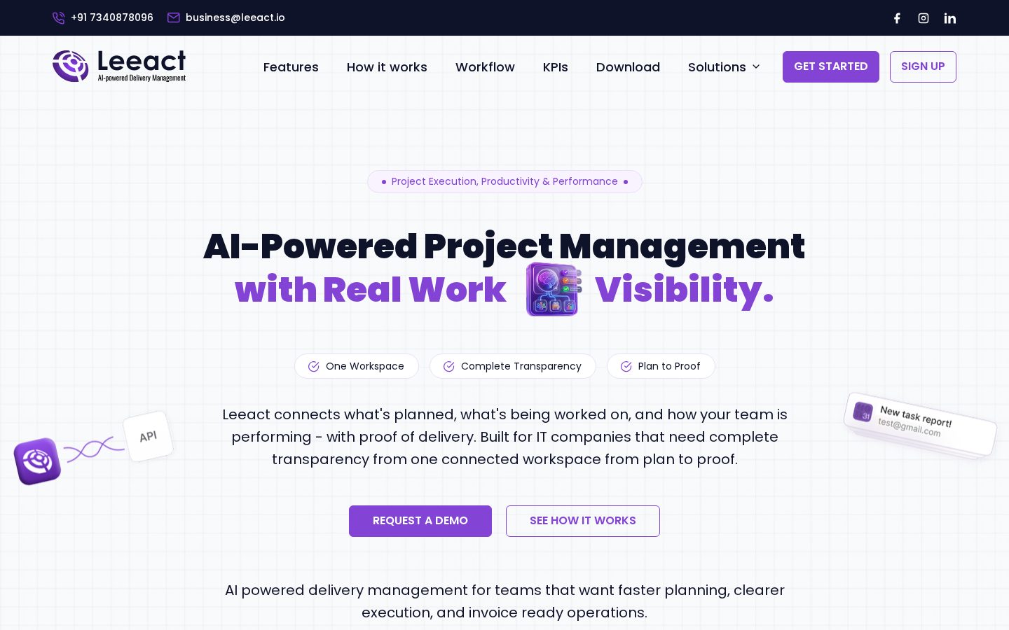 Leeact Homepage