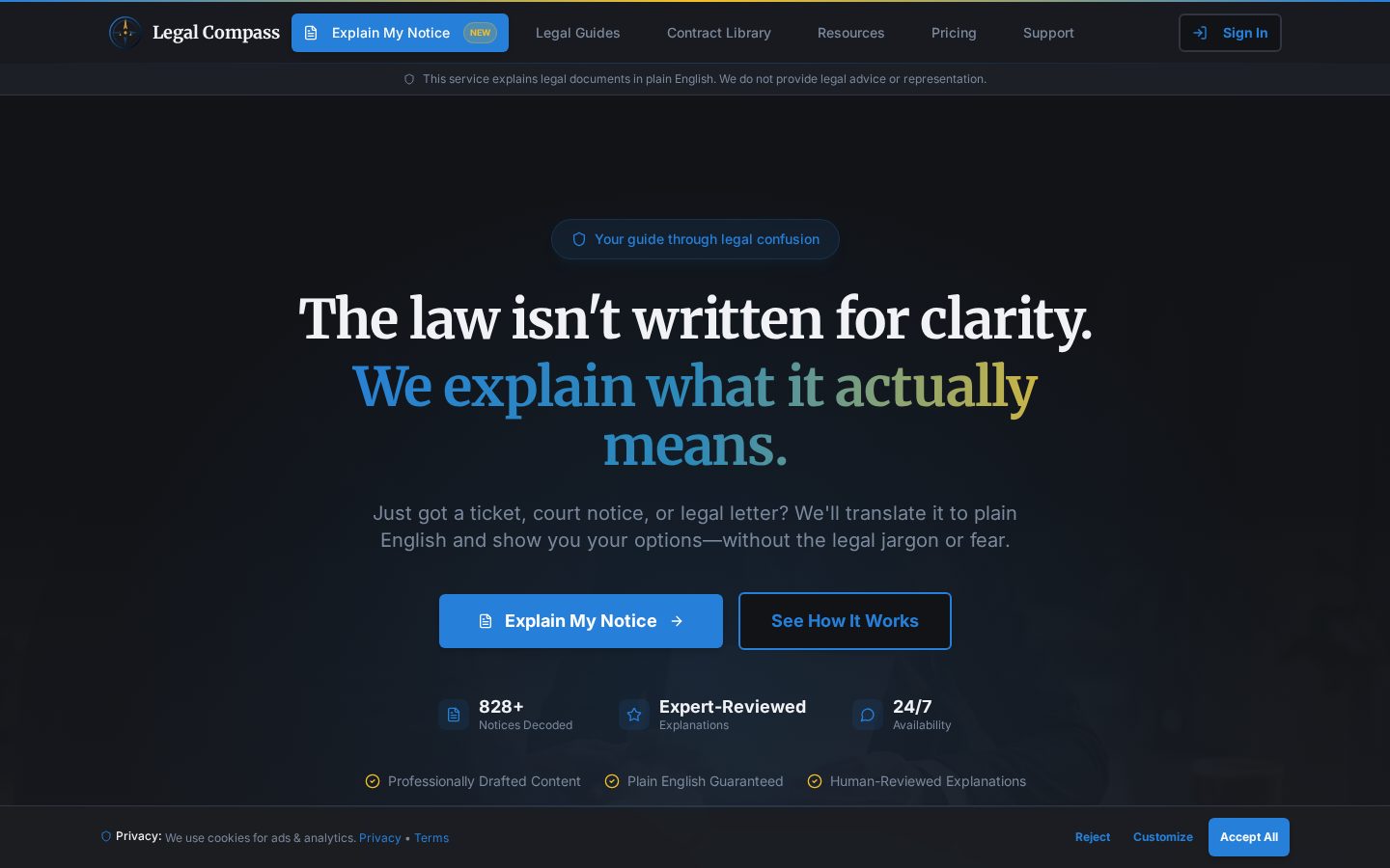 Legal Compass Homepage