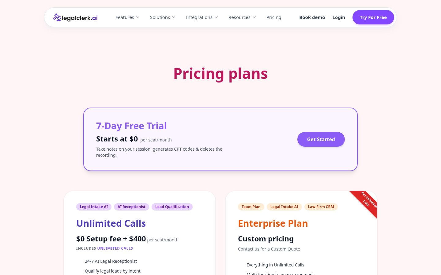 Legalclerk Pricing