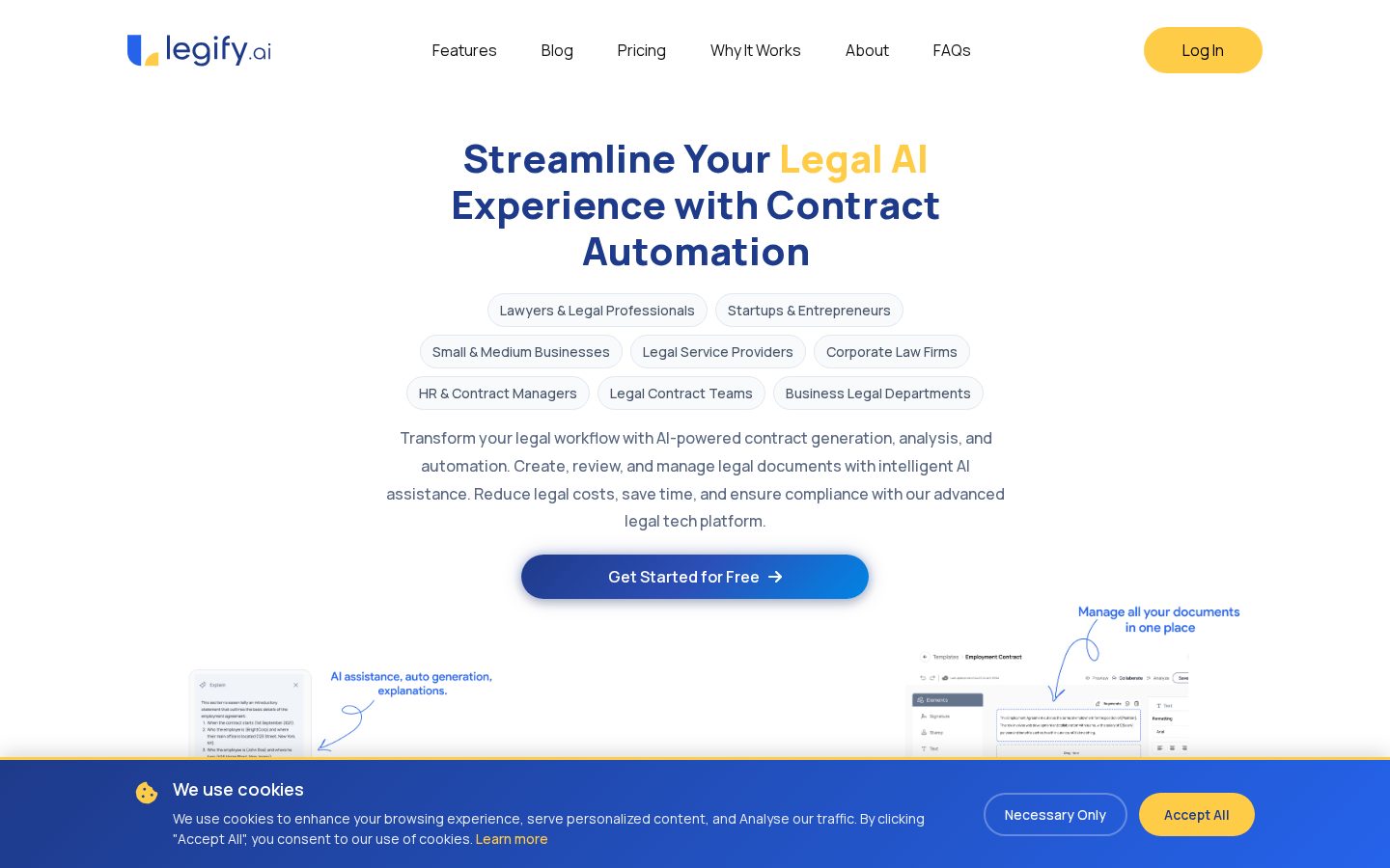 Legify Homepage