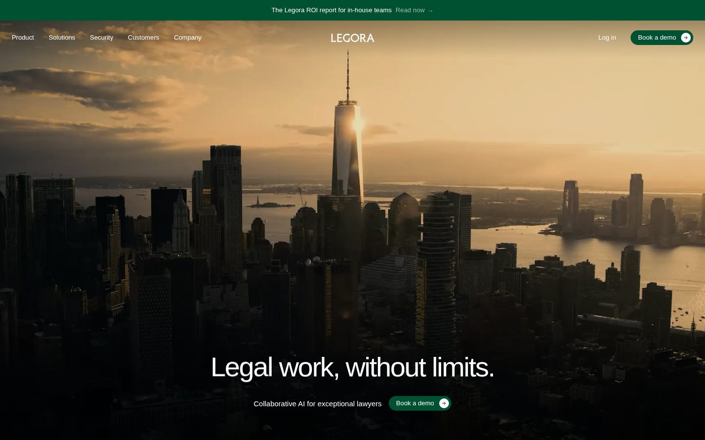 Legora Homepage