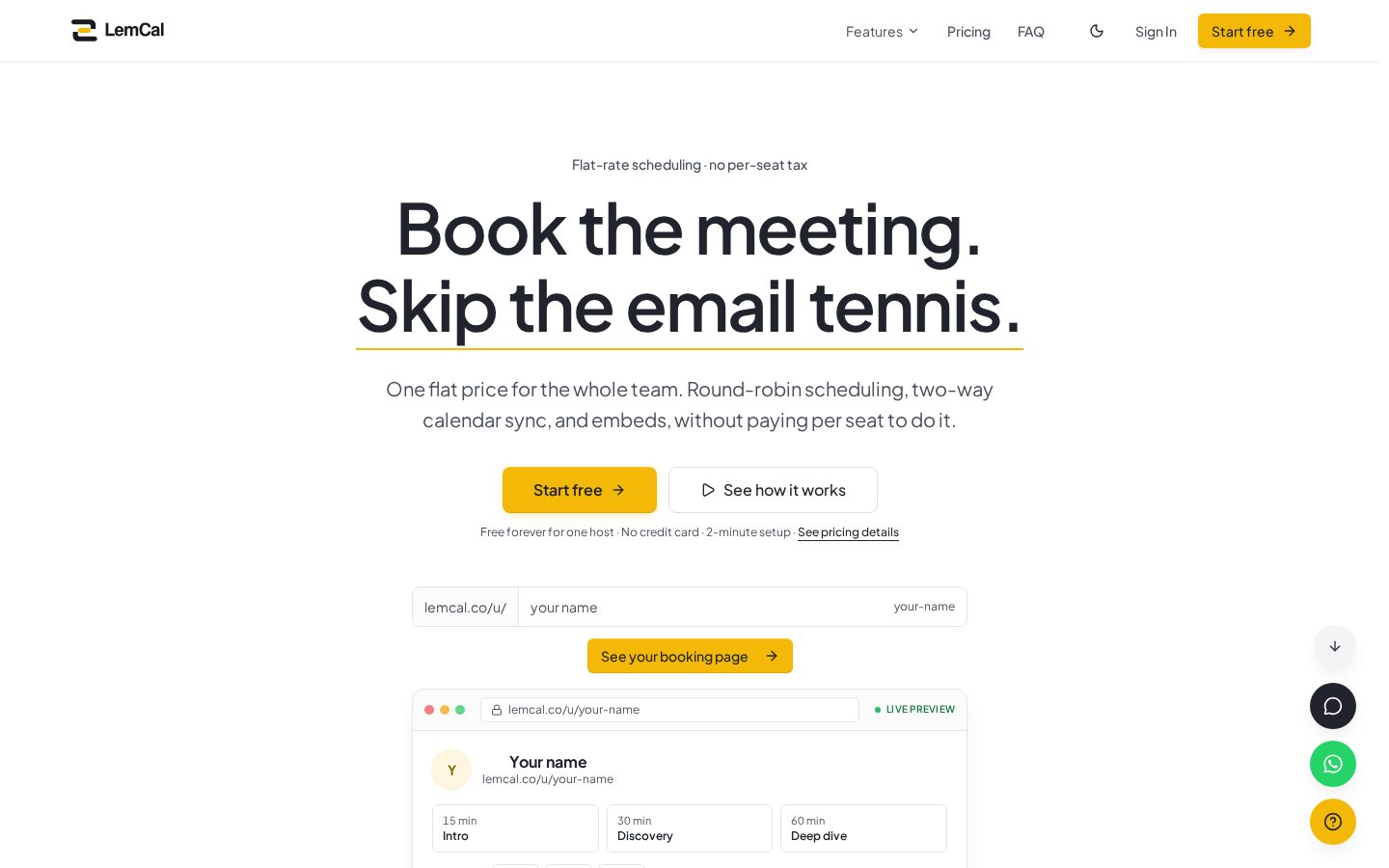 LemCall Homepage